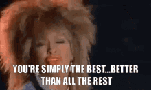 Tina Turner Simply The Best GIF - Tina Turner Simply The Best Better Than The Rest GIFs