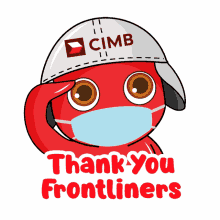thank you frontliners salute gratitude stay home cimb