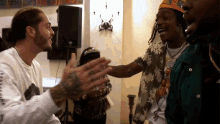 Handshake Wiz Khalifa GIF - Handshake Wiz Khalifa Ski Weedmix Song GIFs