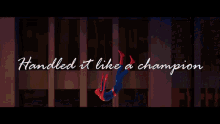 Into The Spiderverse Spiderman GIF - Into The Spiderverse Spiderman Handled It Like A Champion GIFs