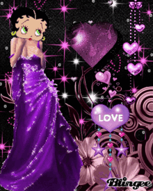 Betty Boop Sparkle GIF - Betty Boop Sparkle Hearts GIFs