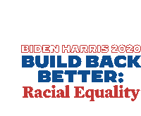 Build Back Better Racial Equality Sticker - Build Back Better Racial Equality Affordable Healthcare Stickers