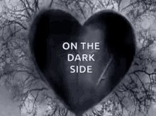hearts black heart love on the dark side
