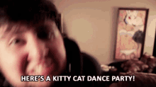 Kitty Cat Dance Party Jontron GIF - Kitty Cat Dance Party Jontron Jon Jafari GIFs