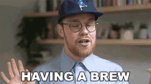 Having A Brew Gregory Brown GIF - Having A Brew Gregory Brown Asapscience GIFs