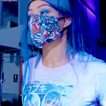 Sasha Banks Face Mask GIF - Sasha Banks Face Mask Wwe GIFs