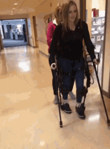 Crutches Handicap GIF - Crutches Handicap GIFs