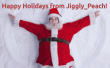 Jiggly_peach Santa GIF - Jiggly_peach Santa Snow GIFs