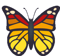 Butterfly Nature Sticker - Butterfly Nature Joypixels Stickers