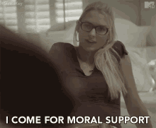 I Come For Moral Support Friend GIF - I Come For Moral Support Moral Support Support GIFs