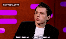 You Know... Idon'T Know..Gif GIF - You Know... Idon'T Know. Tom Holland Person GIFs