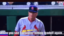 Cardinals Carpenter GIF - Cardinals Carpenter Leadoff GIFs