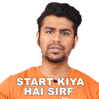 Start Kiya Hai Sirf Abhishek Sagar Sticker - Start Kiya Hai Sirf Abhishek Sagar शुरूकियाहै Stickers