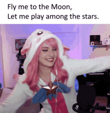 Denzhy Fly Me To The Moon GIF - Denzhy Fly Me To The Moon Fly Me To The Moon The Moon GIFs
