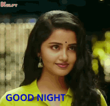 Good Night Wishes GIF - Good Night Wishes Anupama Paremeswaran GIFs