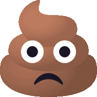 Frowning Pile Of Poo Sticker - Frowning Pile Of Poo Joypixels Stickers