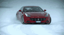 op gear ferrari snow drift