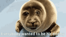 Sad Seal Everybody Wanted To Be His Enemy GIF - Sad Seal Everybody Wanted To Be His Enemy Everybody Wants To Be My Enemy GIFs