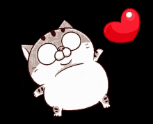 Ami Fat Cat Fgcat GIF - Ami Fat Cat Fgcat Hearts GIFs