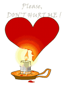 Heart Candle GIF - Heart Candle Please Dont Hurt Me GIFs