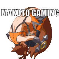 Makoto Blazblue Sticker - Makoto Blazblue Gaming Stickers