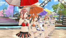 love live sifas rainbow umbrellas muse love live sifas rainbow umbrellas muse