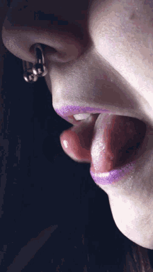 Split Tongue Lipstick GIF - Split Tongue Lipstick Septum GIFs. 