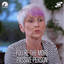 You Are The More Passive Person Submissive GIF - You Are The More Passive Person Submissive Complaint GIFs