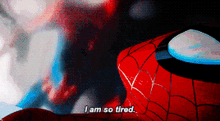 I Am So Tired Spiderman Tired GIF - I Am So Tired Spiderman Tired Tired Spider GIFs