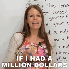 If I Had A Million Dollars Emma GIF - If I Had A Million Dollars Emma Learn English With Emma GIFs
