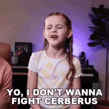 Yo I Dont Wanna Fight Cerberus Claire Crosby GIF - Yo I Dont Wanna Fight Cerberus Claire Crosby Claire And The Crosbys GIFs
