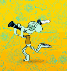 Spongebob Squidward GIF - Spongebob Squidward Music GIFs