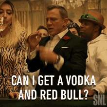 Can I Get A Vodka And Red Bull Daniel Craig GIF - Can I Get A Vodka And Red Bull Daniel Craig Kenan Thompson GIFs