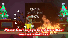 Smg4 Mario GIF - Smg4 Mario Cant Enjoy A Fire Place With Some Marshmallows GIFs