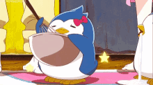 anime cooking cook penguin happy