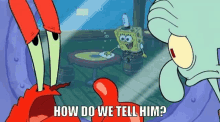 How Do We Tell Him Mr Krabs GIF - How Do We Tell Him Mr Krabs Spongebob GIFs