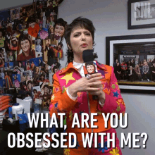 What Are You Obsessed With Me Sarah Sherman GIF - What Are You Obsessed With Me Sarah Sherman Saturday Night Live GIFs