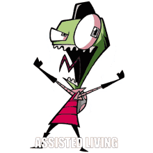 Invader Zim Assisted Living GIF - Invader Zim Assisted Living Whats Good Greta GIFs