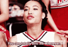 Glee Santana Lopez GIF - Glee Santana Lopez You Can Totally Drill Me Whenever GIFs