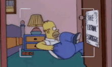 The Struggle GIF - Homer Pants Stuck GIFs