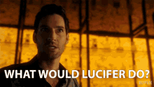 What Would Lucifer Do Sip GIF - What Would Lucifer Do Sip Devil GIFs