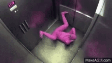 Pink Guy Elevator GIF - Pink Guy Elevator GIFs