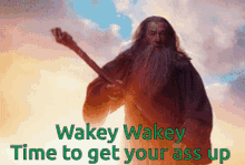 Gandalf Wakey Wakey GIF - Gandalf Wakey Wakey Time GIFs