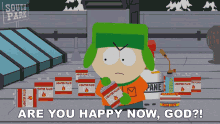 Are You Happy Now God Kyle Broflovski GIF - Are You Happy Now God Kyle Broflovski South Park GIFs