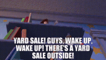 Toy Story Yard Sale GIF - Toy Story Yard Sale Guys Wake Up Wake Up GIFs