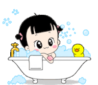 Shower Bathing Sticker - Shower Bathing Girl Stickers