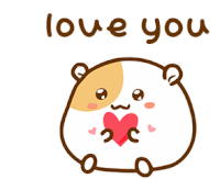 Love Hamster Sticker - Love Hamster Stickers