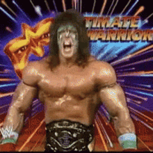 Ultimate Warrior Pumped GIF - Ultimate Warrior Pumped Champion GIFs