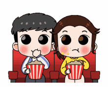 watching popcorn