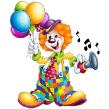 clown balloon cute entertainer comedy